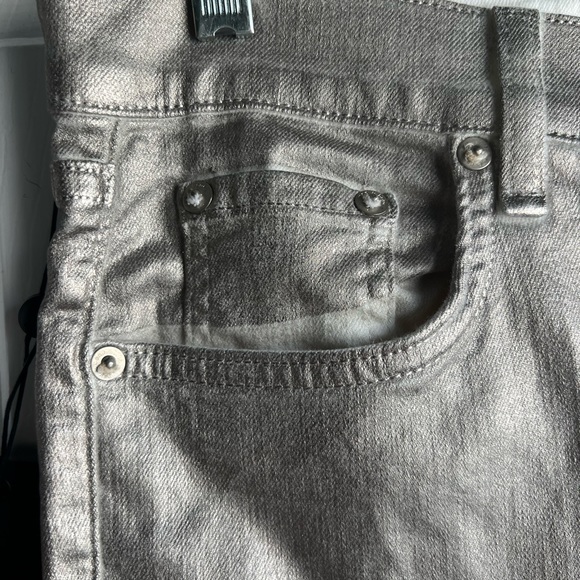 rag & bone Silver Metallic High Rise Skinny Jeans sz 28 NWT - Picture 5 of 16